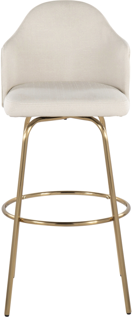 Enilla III Cream Barstool, Set of 2 - Thumbnail - Image 7