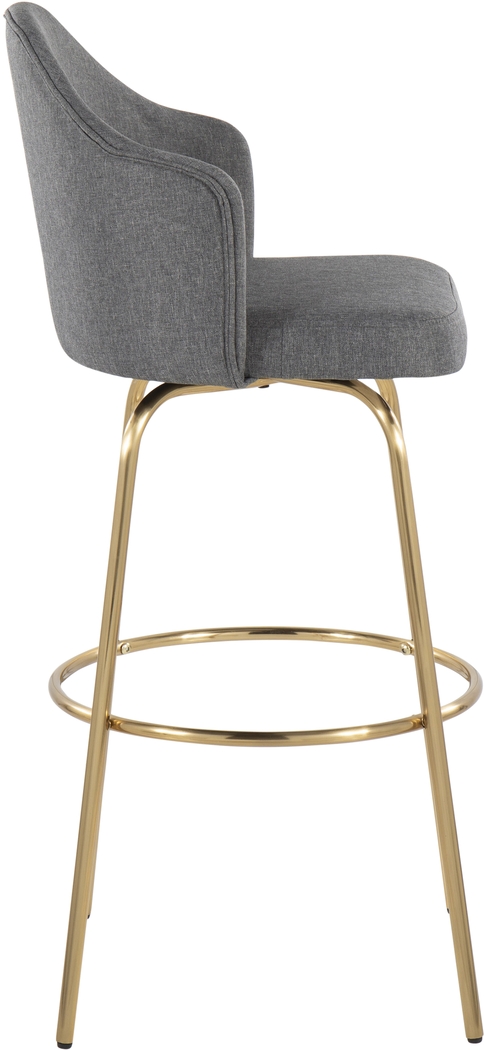 Enilla III Gray Barstool, Set of 2 - Thumbnail - Image 3