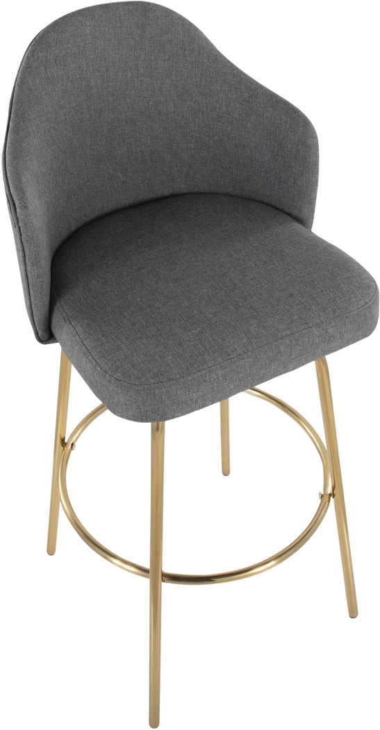 Enilla III Gray Barstool, Set of 2 - Thumbnail - Image 5