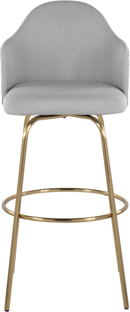 Enilla III Light Gray Barstool, Set of 2 - Thumbnail - Image 5