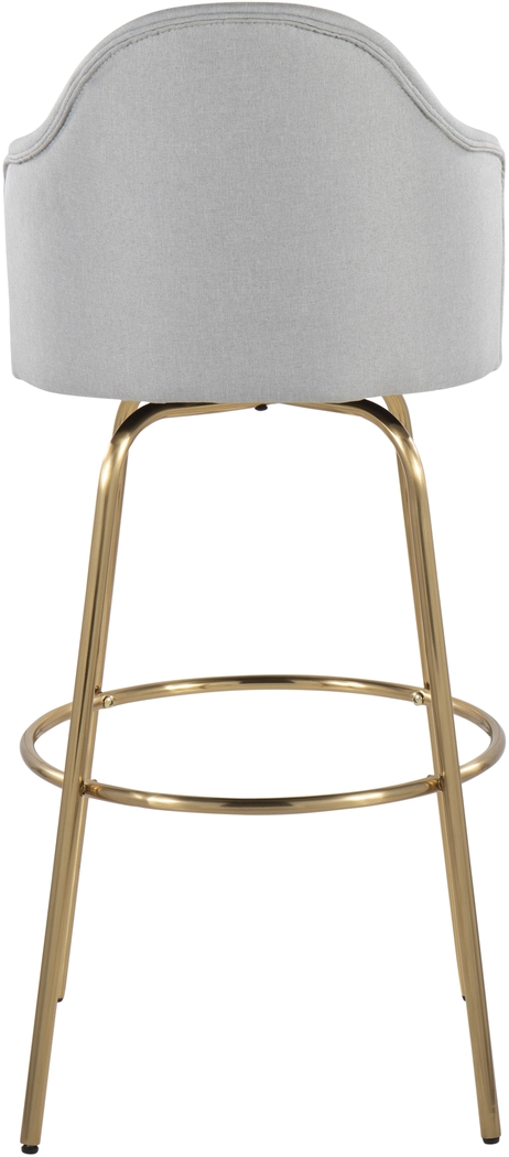 Enilla III Light Gray Barstool, Set of 2 - Thumbnail - Image 6