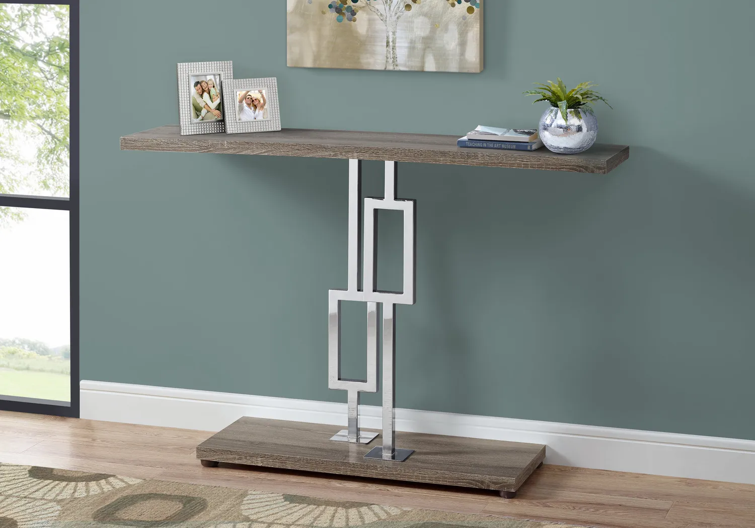 Enloe Taupe Console Table - Thumbnail - Image 2