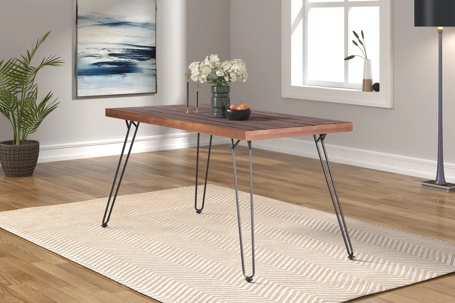 Ennington Brown Dining Table - Thumbnail - Image 7