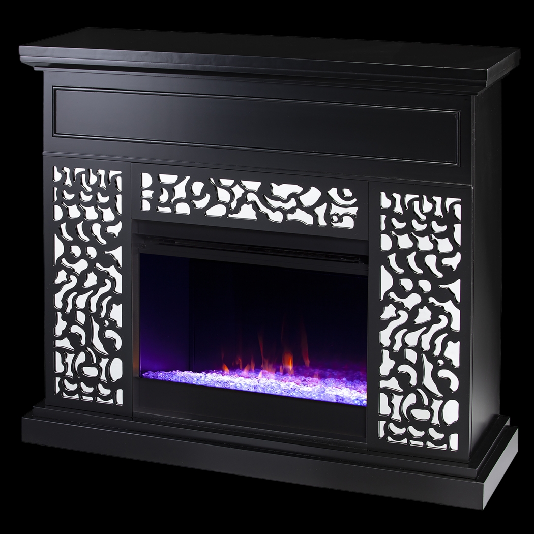 Ennismore I Black 45 in. Console, With Color Changing Electric Fireplace - Thumbnail - Image 1
