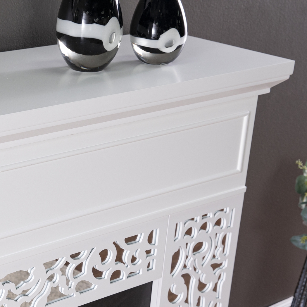 Ennismore I White 46 in. Console, With Color Changing Electric Fireplace - Thumbnail - Image 4