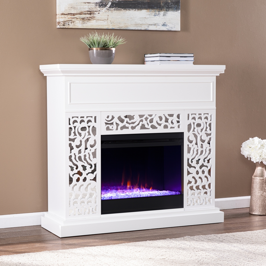 Ennismore I White 46 in. Console, With Color Changing Electric Fireplace - Thumbnail - Image 5