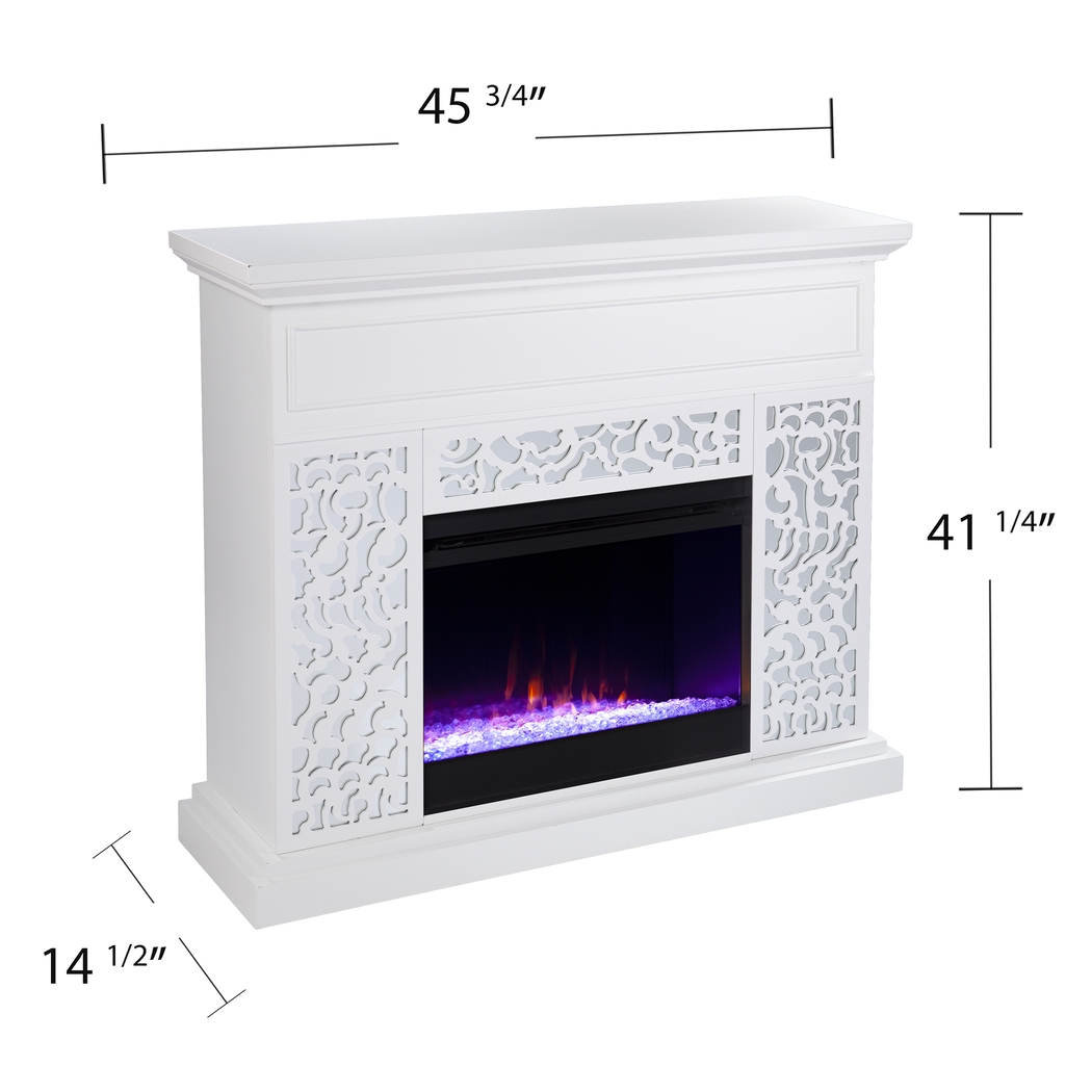 Ennismore I White 46 in. Console, With Color Changing Electric Fireplace - Thumbnail - Image 6