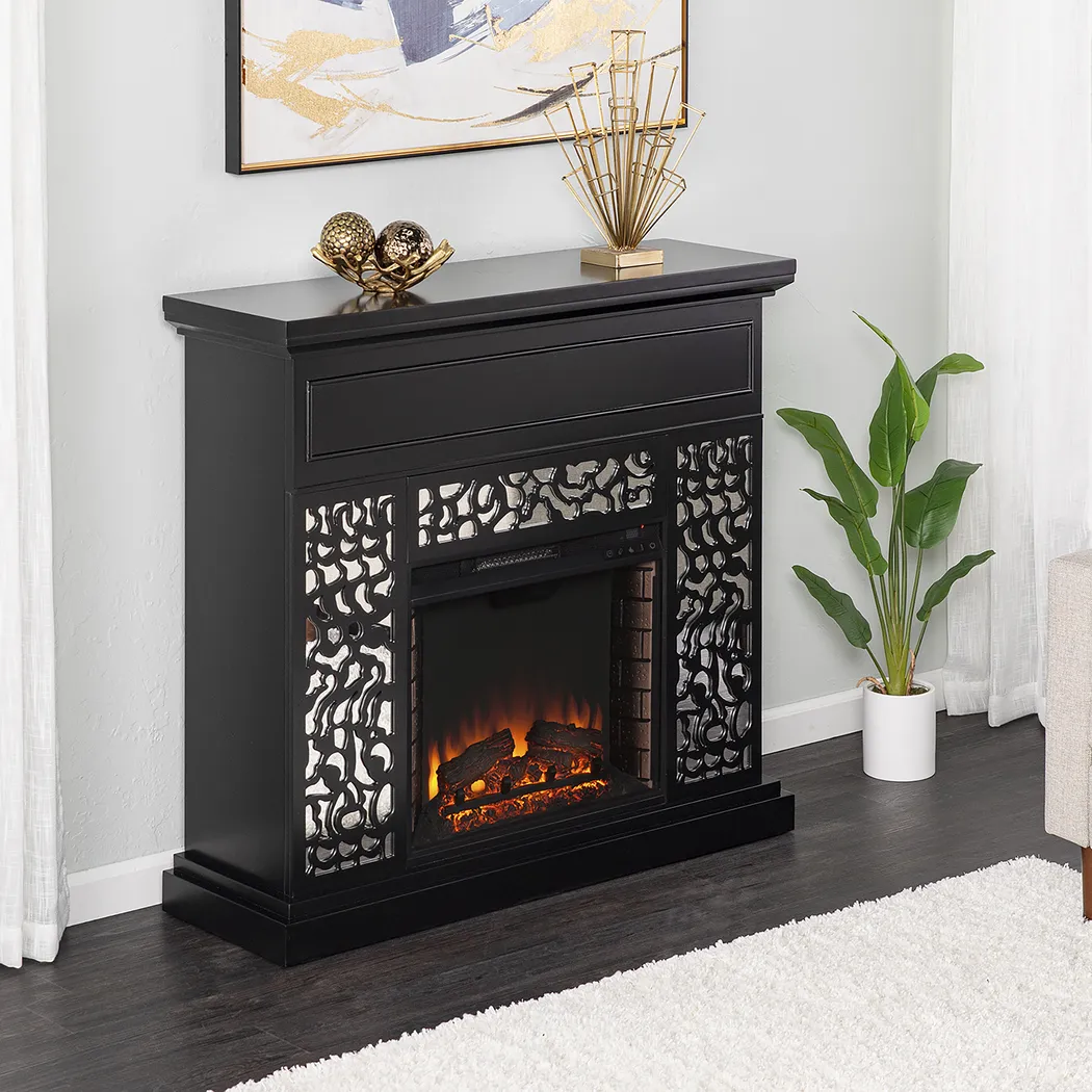 Ennismore II Black 45 in. Console, With Electric Fireplace - Image 8