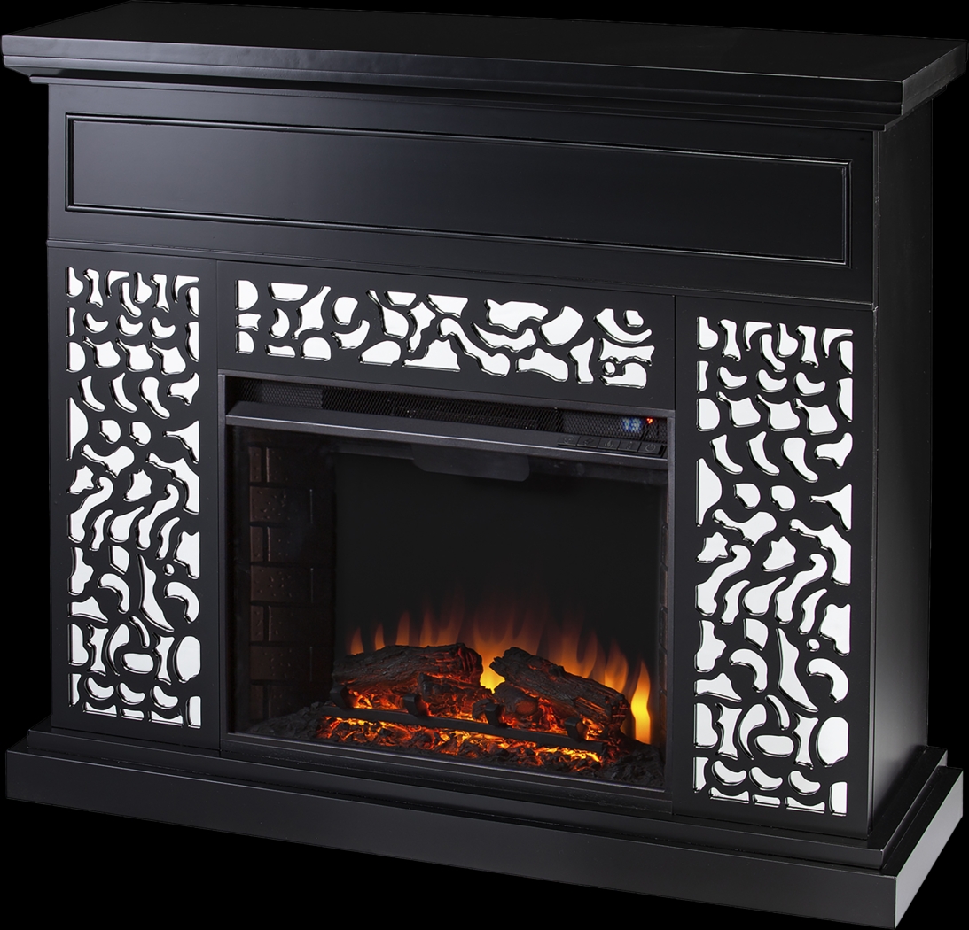 Ennismore II Black 45 in. Console, With Electric Fireplace - Thumbnail - Image 1