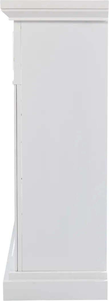 Ennismore III White 46 in. Console, With Smart Electric Fireplace - Thumbnail - Image 3