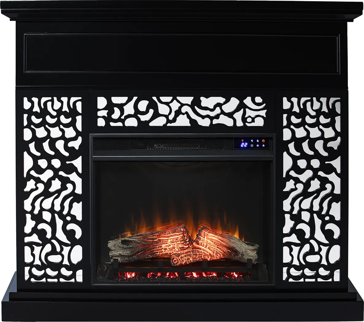Ennismore IV Black 45 in. Console, With Touch Panel Electric Fireplace - Image 5
