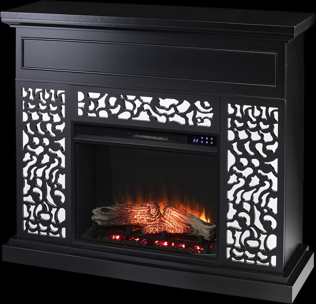Ennismore IV Black 45 in. Console, With Touch Panel Electric Fireplace - Thumbnail - Image 1