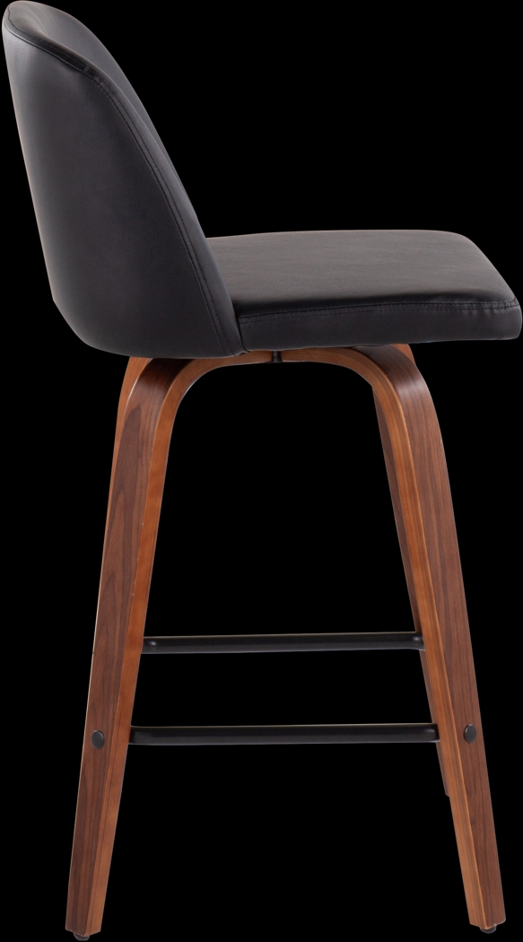 Enora Ann Black Counter Height Stool, Set of 2 - Thumbnail - Image 3