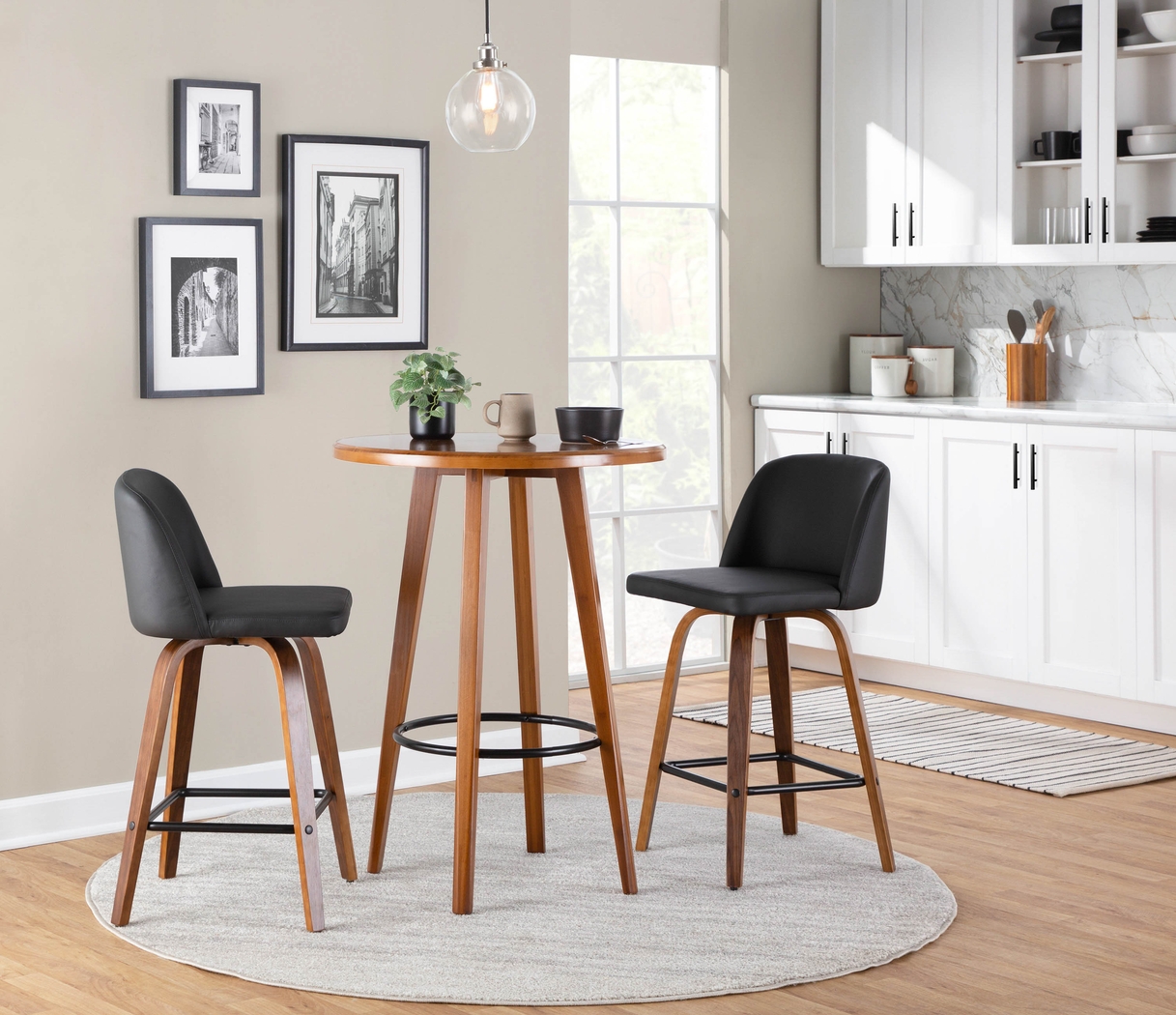 Enora Ann Black Counter Height Stool, Set of 2 - Thumbnail - Image 8