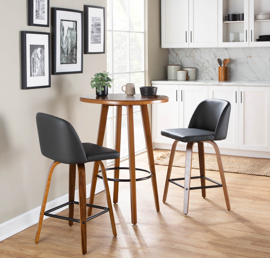 Enora Ann Black Counter Height Stool, Set of 2 - Thumbnail - Image 9