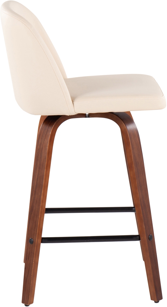 Enora Ann Cream Counter Height Stool, Set of 2 - Thumbnail - Image 3