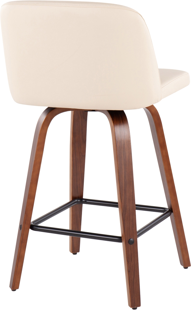 Enora Ann Cream Counter Height Stool, Set of 2 - Thumbnail - Image 4