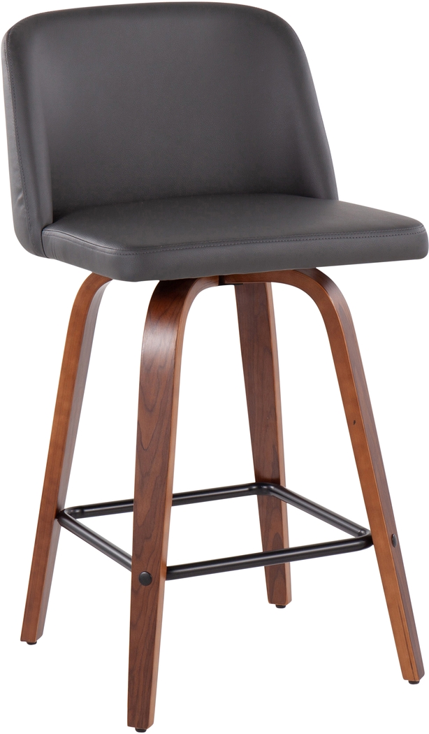 Enora Ann Gray Counter Height Stool, Set of 2 - Thumbnail - Image 2