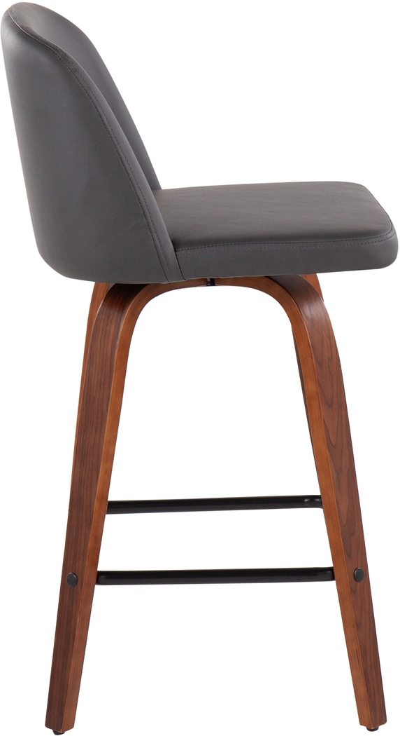 Enora Ann Gray Counter Height Stool, Set of 2 - Thumbnail - Image 3