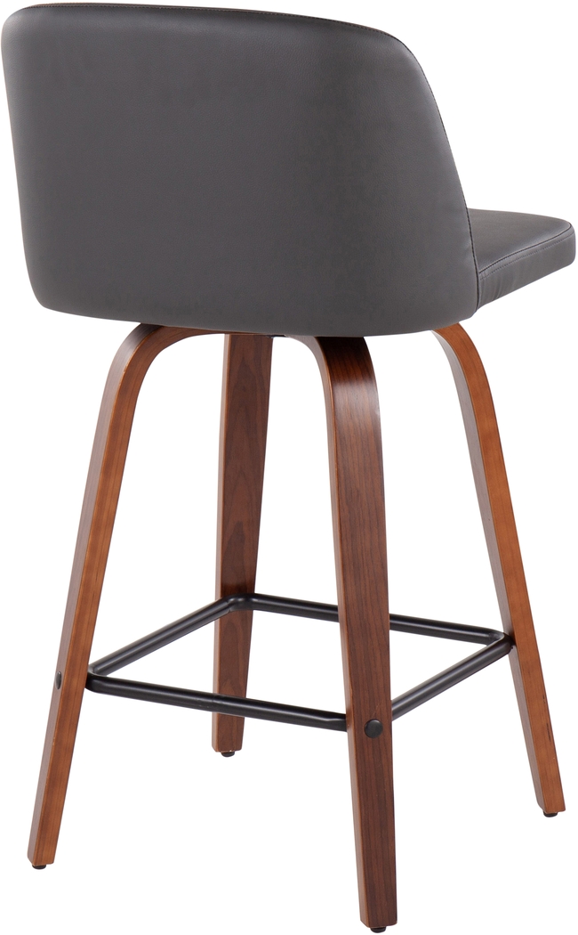 Enora Ann Gray Counter Height Stool, Set of 2 - Thumbnail - Image 4
