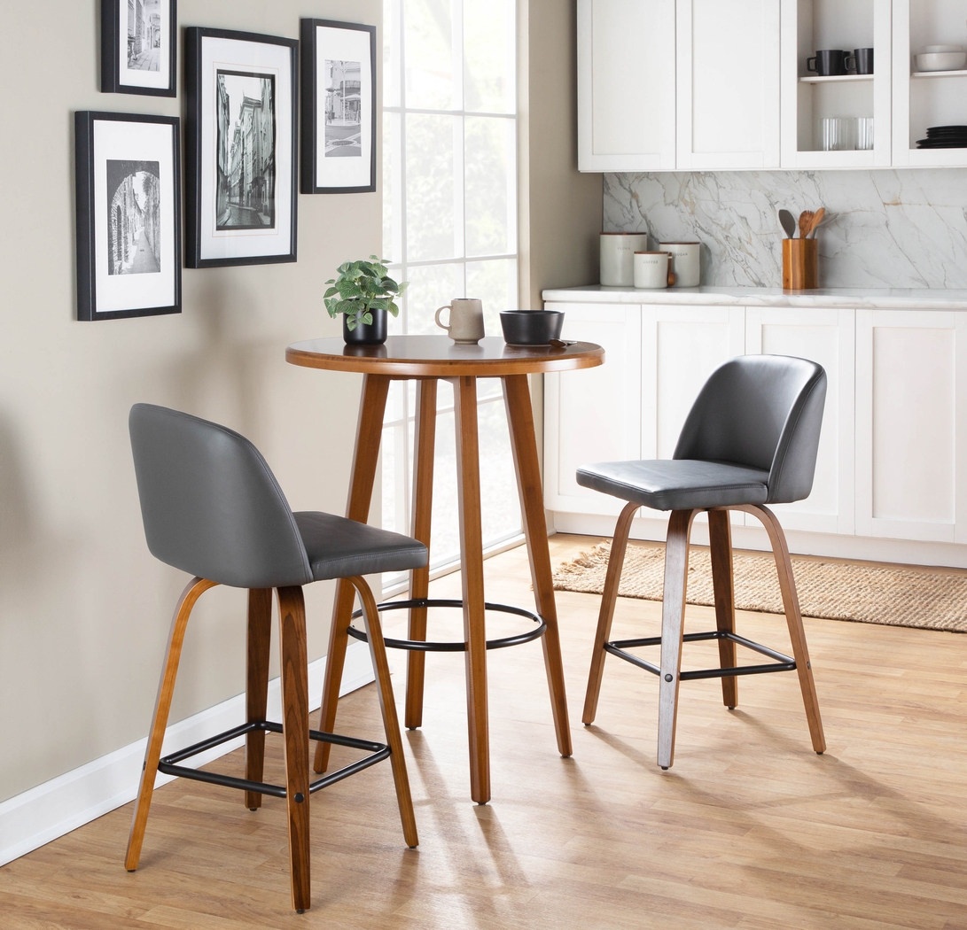 Enora Ann Gray Counter Height Stool, Set of 2 - Thumbnail - Image 9