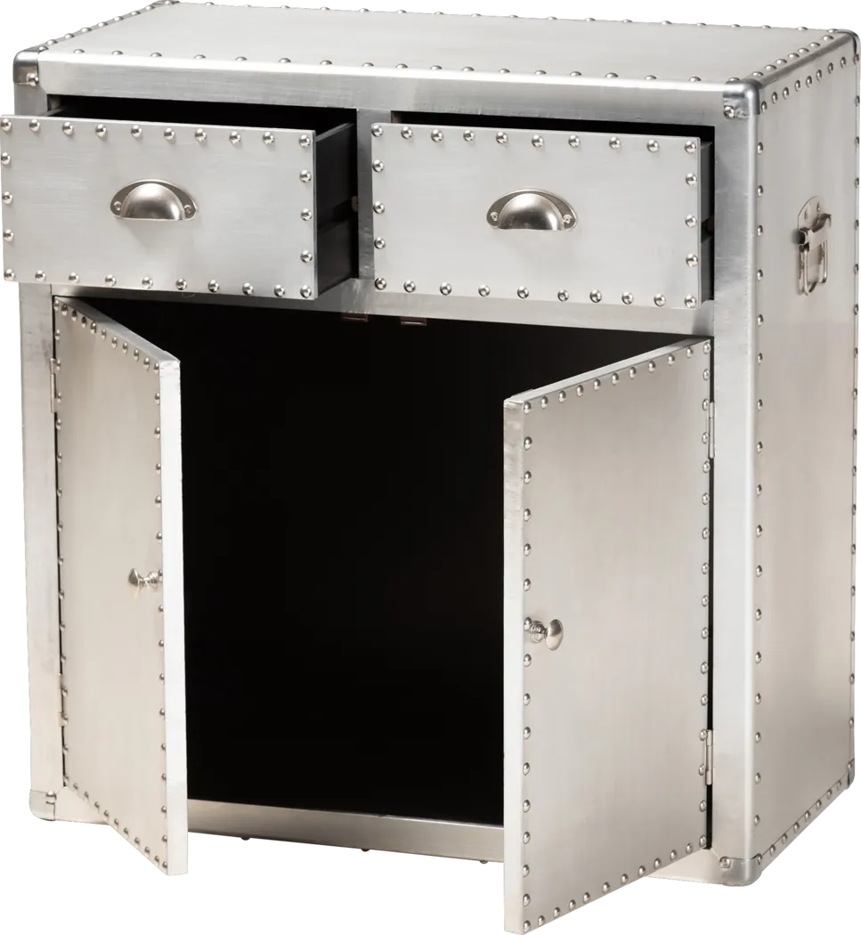 Enoree Light Silver Accent Cabinet - Thumbnail - Image 2