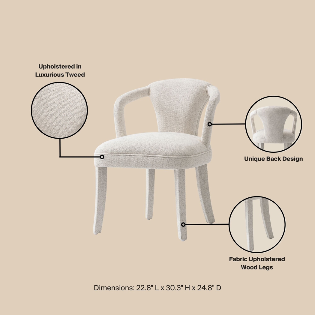 Enramada Ivory Arm Chair - Thumbnail - Image 10
