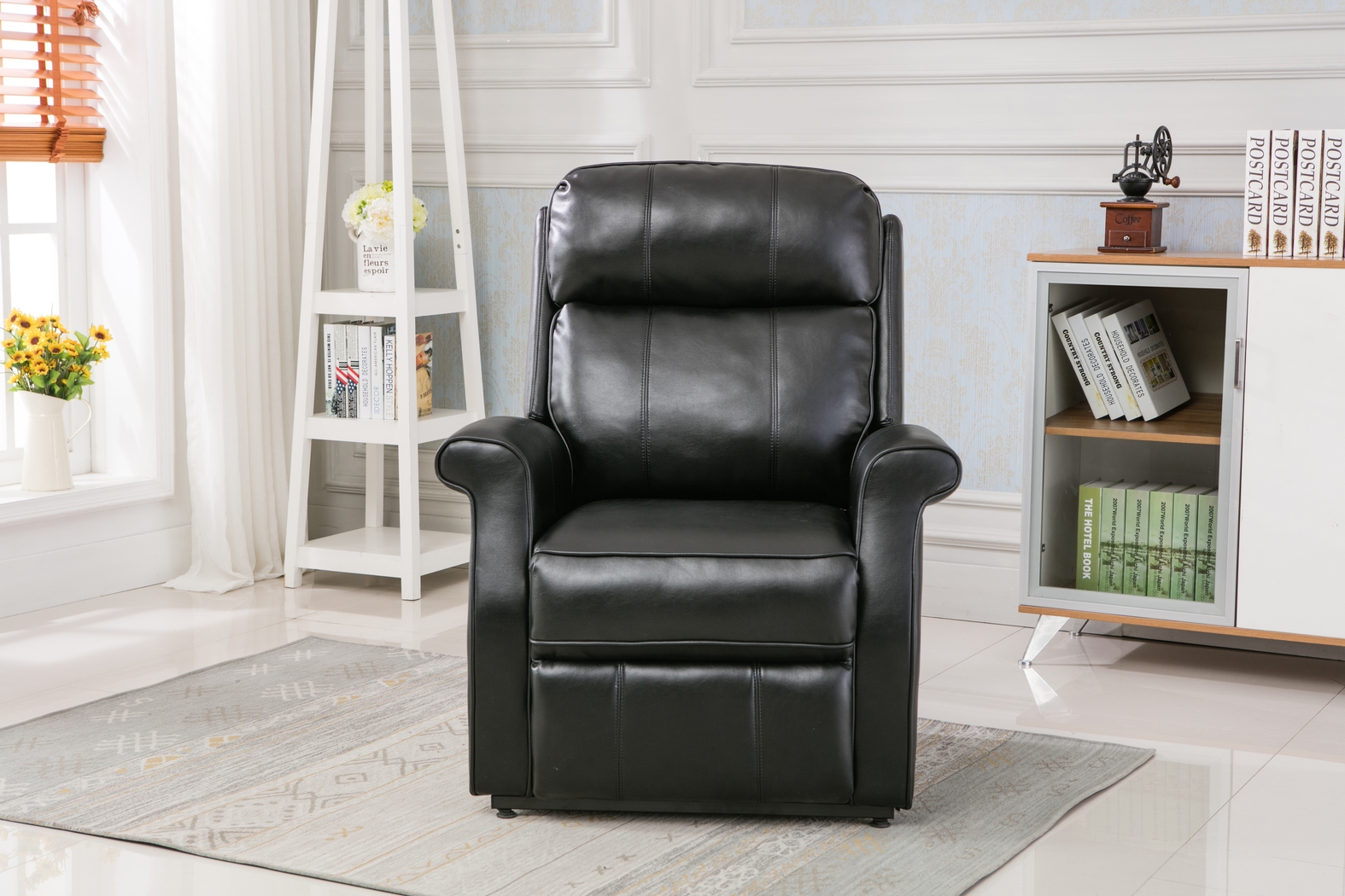 Enright Black Power Recliner - Thumbnail - Image 4