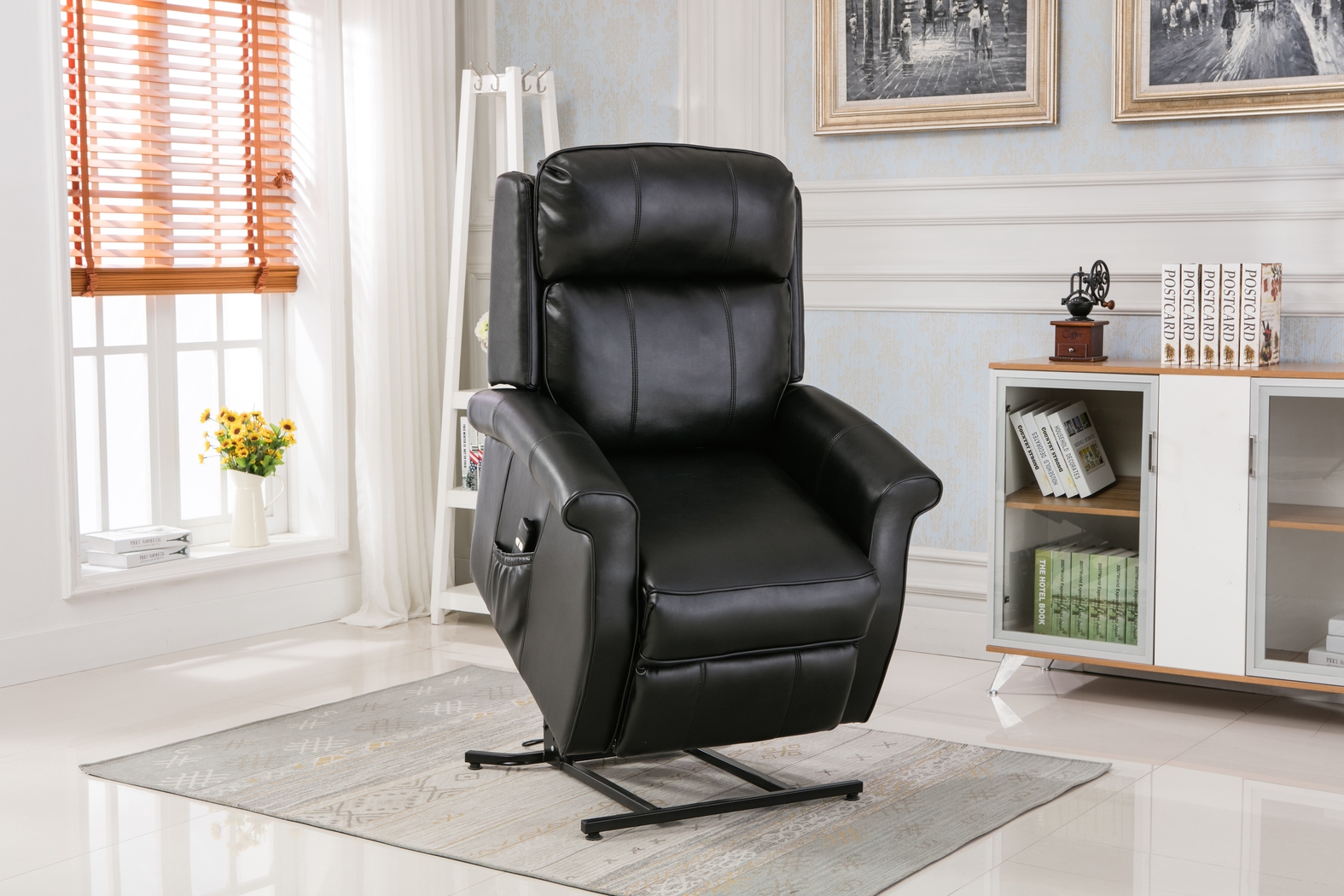 Enright Black Power Recliner - Thumbnail - Image 7