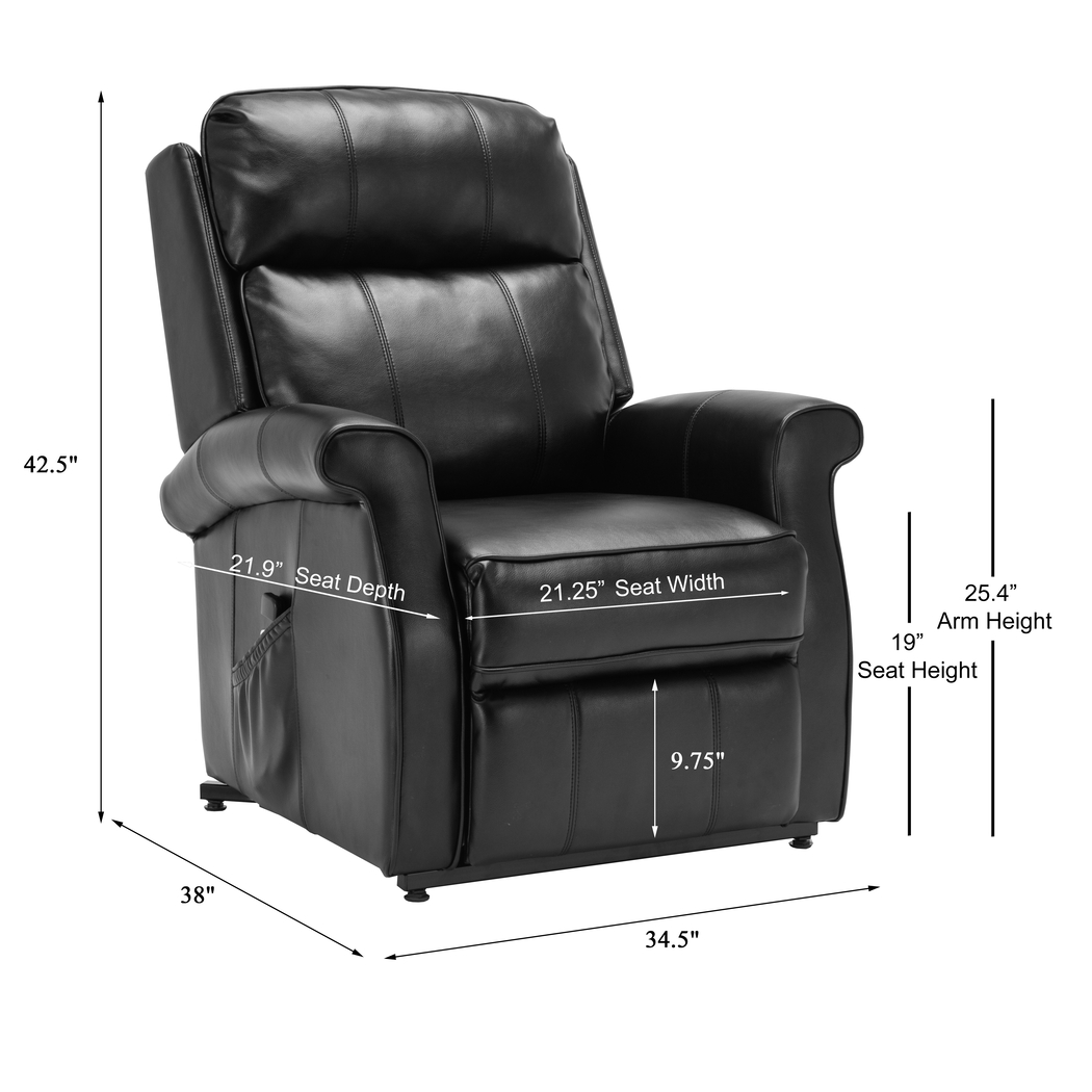 Enright Black Power Recliner - Thumbnail - Image 8