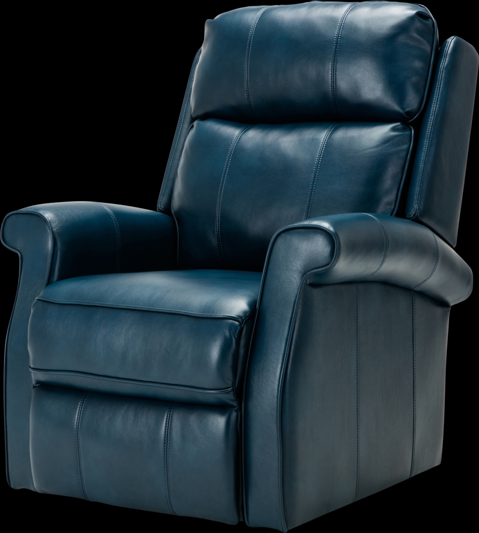 Enright Blue Power Recliner - Thumbnail - Image 2