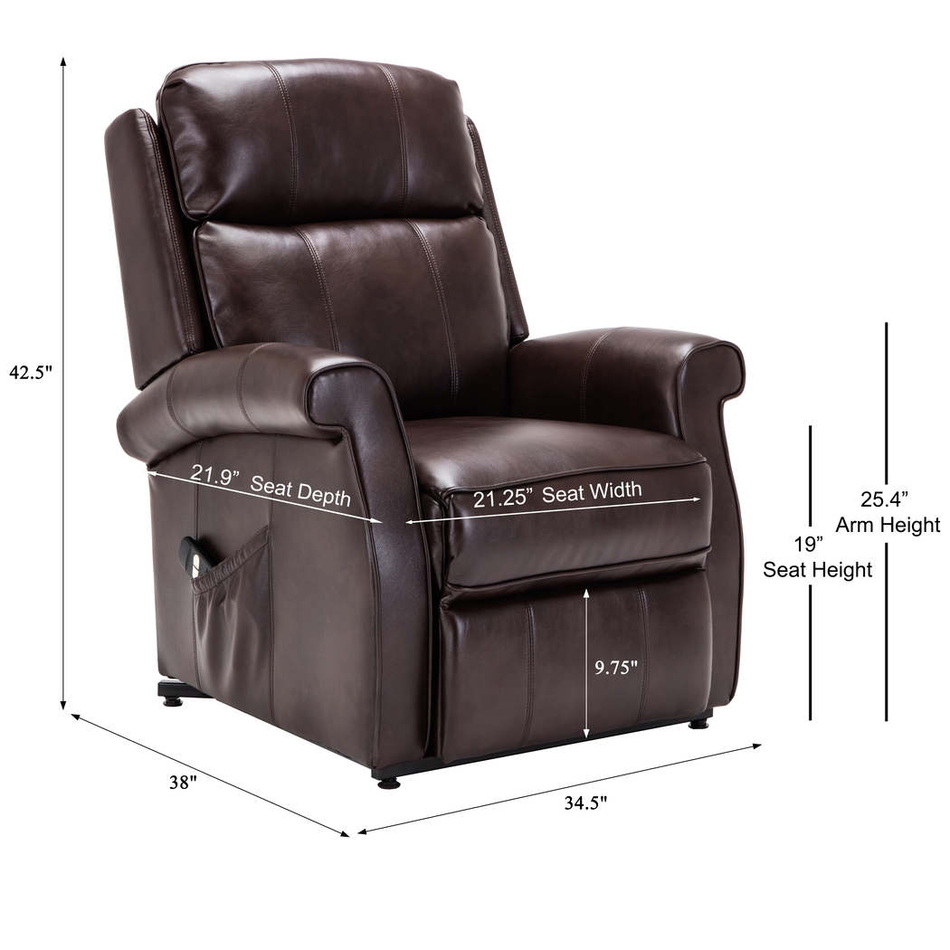 Enright Brown Power Recliner - Thumbnail - Image 9