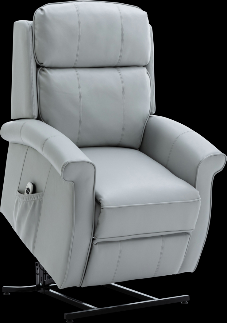 Enright Gray Power Recliner - Thumbnail - Image 4