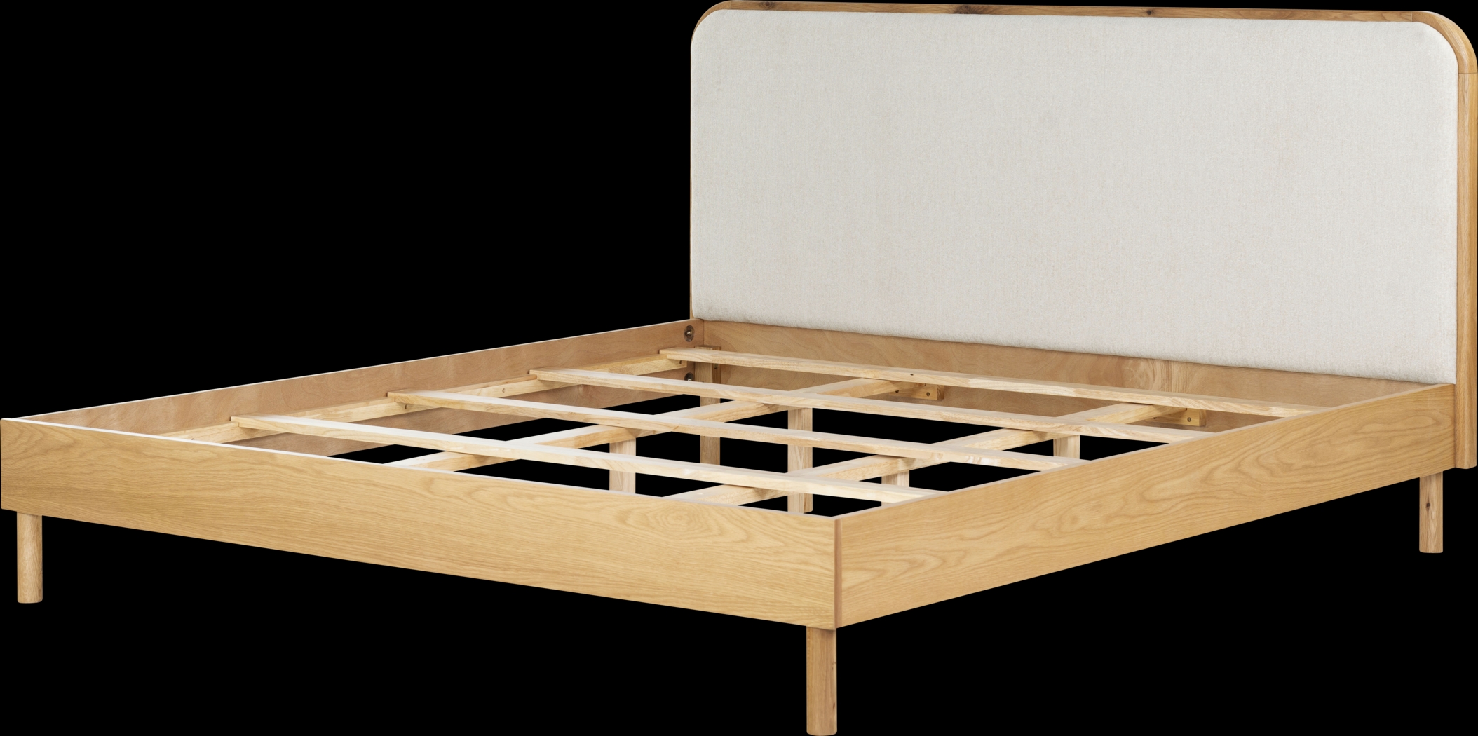 Enrith Natural King Bed - Thumbnail - Image 1