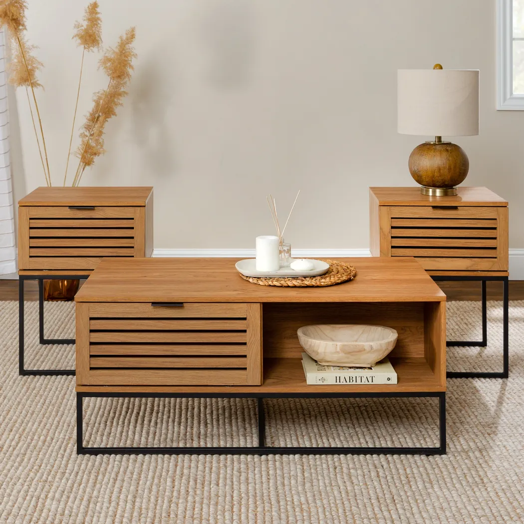 Ensone Brown 3-Piece Occasional Set - Thumbnail - Image 3