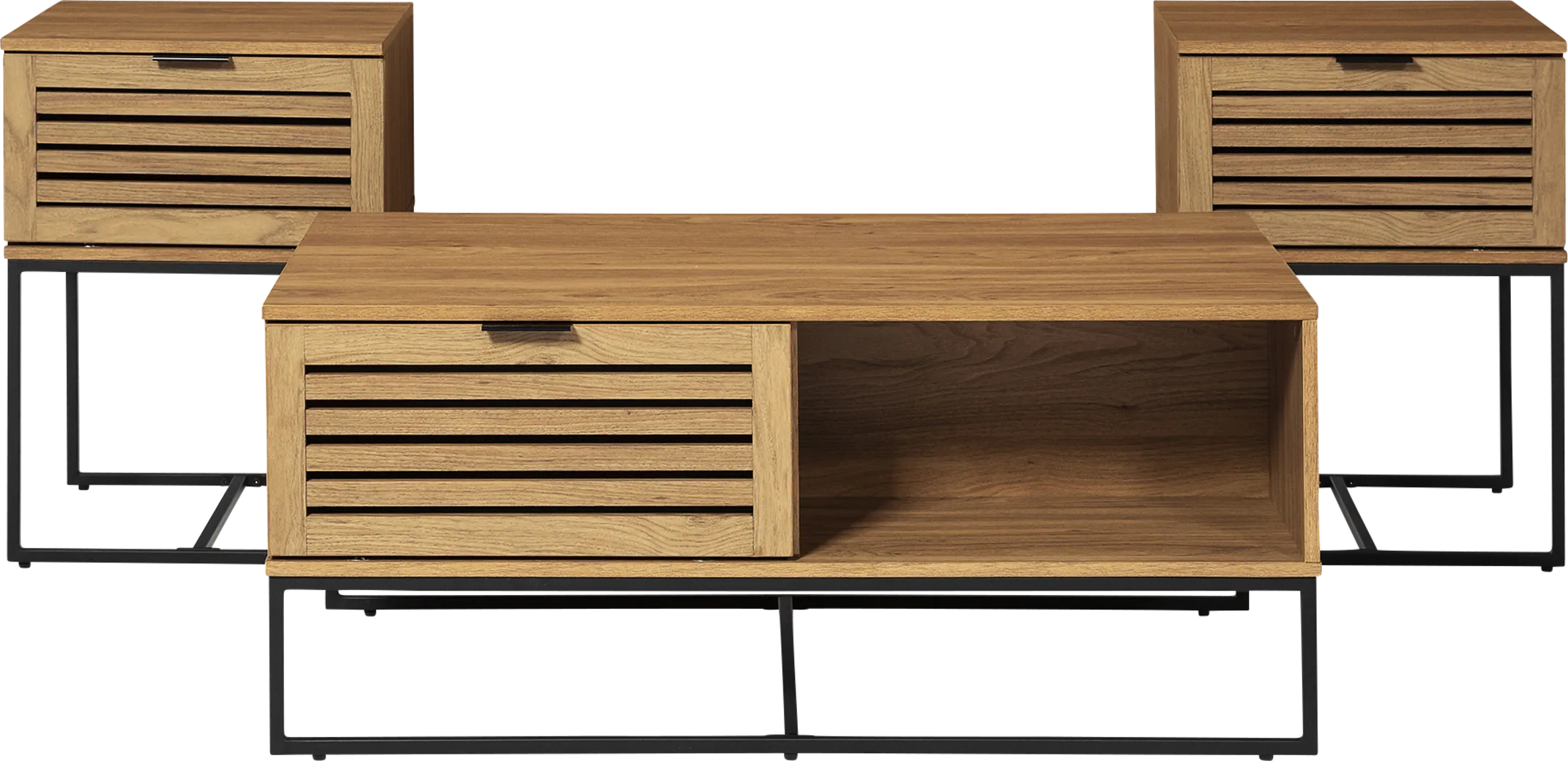 Ensone Brown 3-Piece Occasional Set - Thumbnail - Image 1