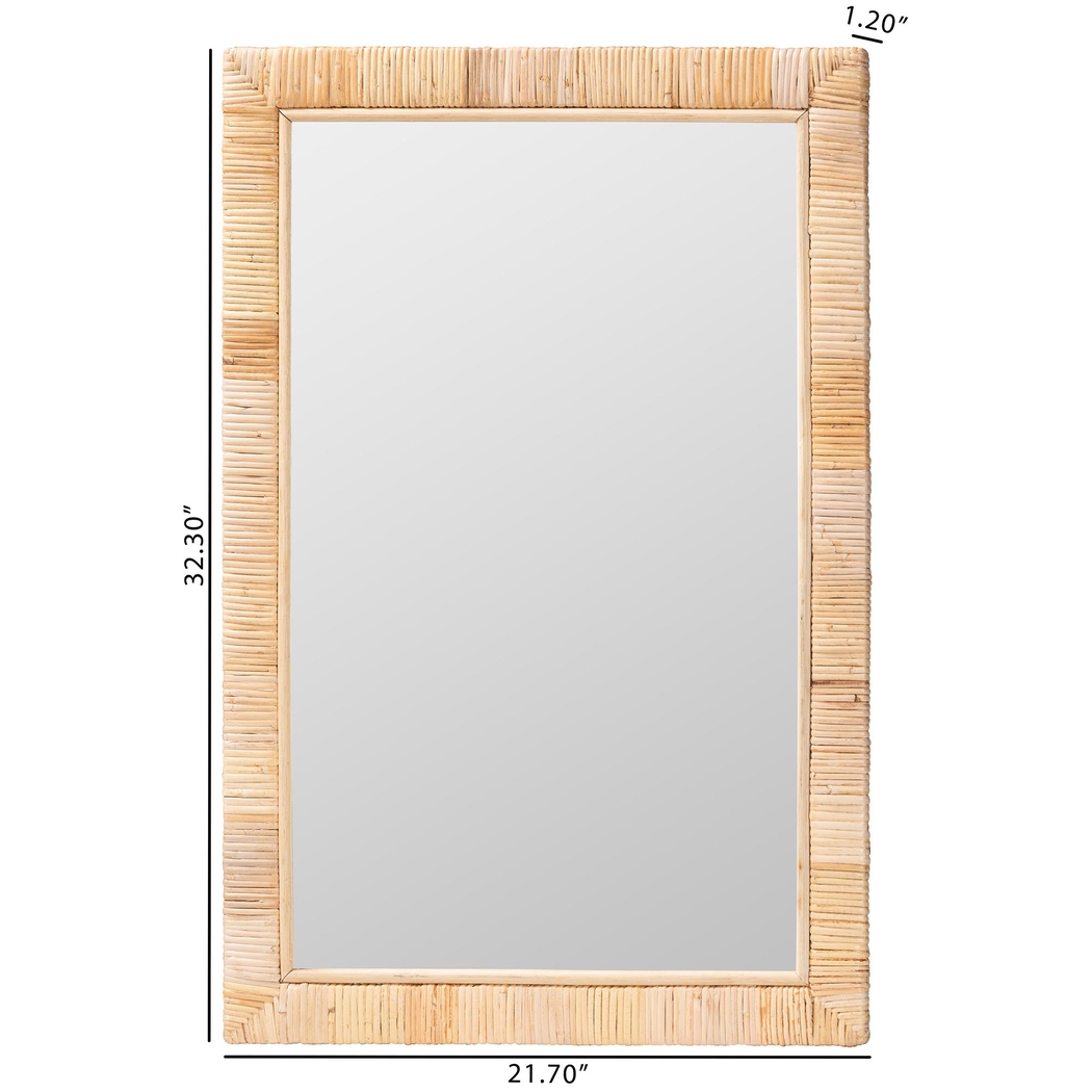 Enterline Brown Rectangle Mirror - Thumbnail - Image 4