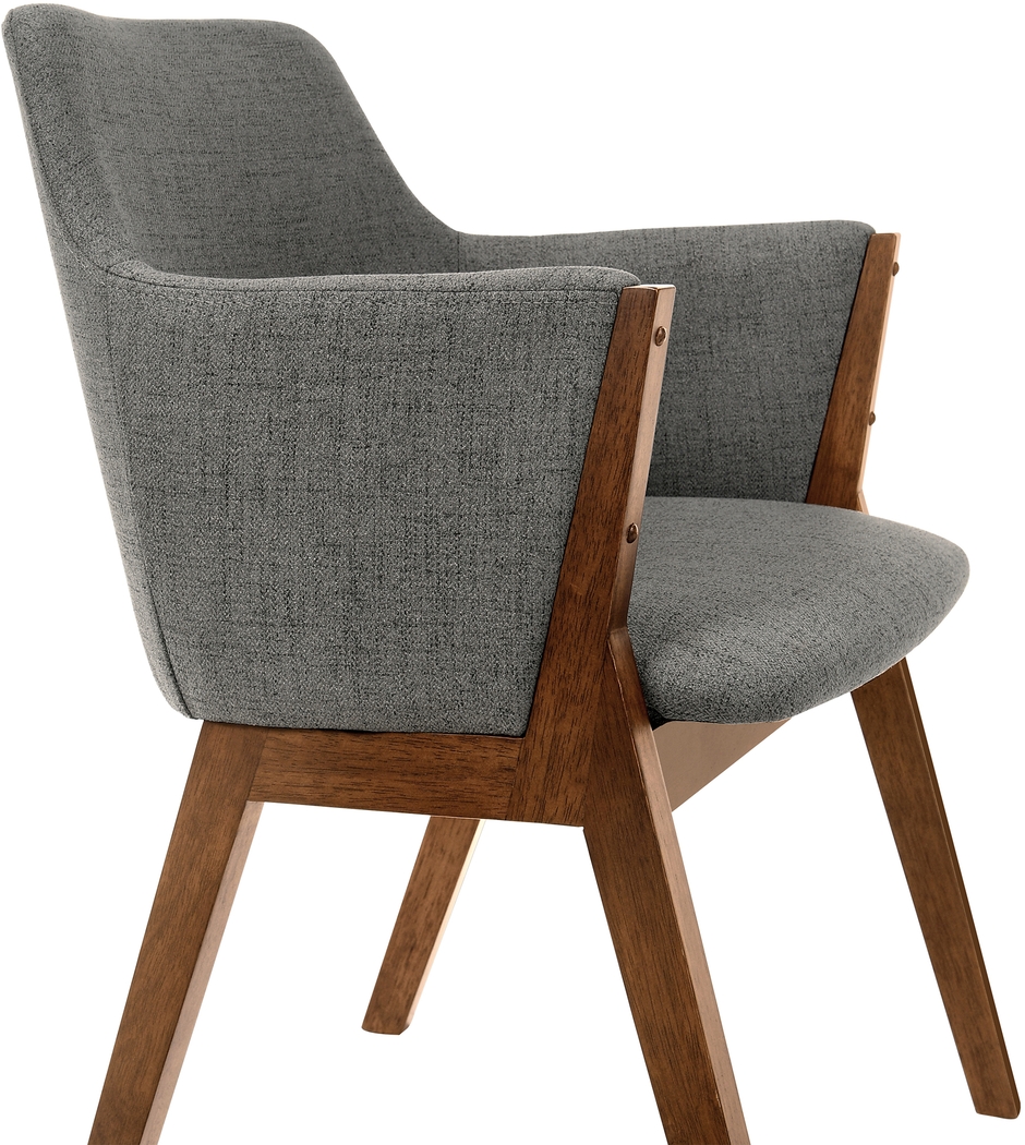 Enzaran Charcoal Dining Chairs, Set of 2 - Thumbnail - Image 5