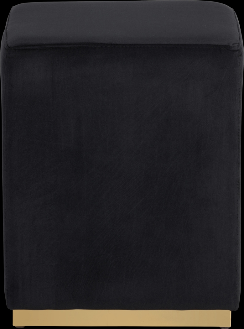 Enze Black Ottoman - Thumbnail - Image 2