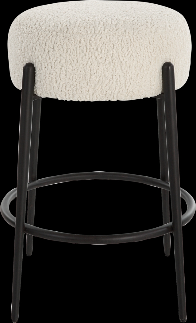 Enzian White Counter Height Stool - Thumbnail - Image 6