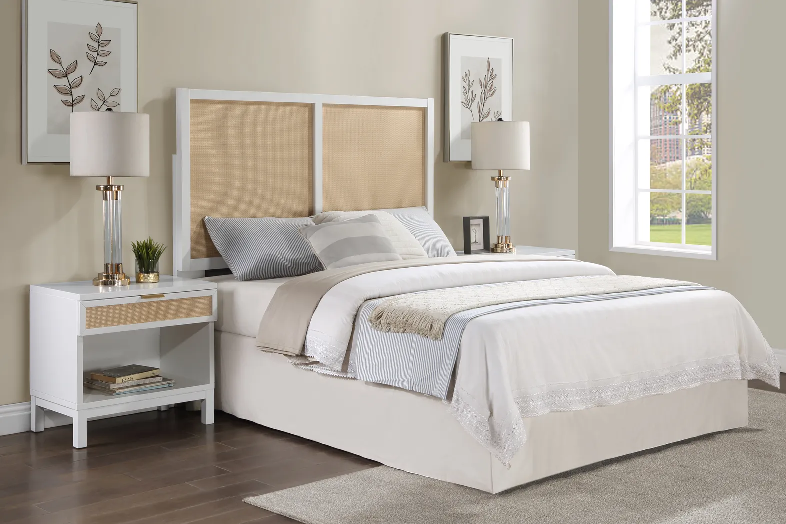 Enzoo Tan Queen Headboard - Thumbnail - Image 2