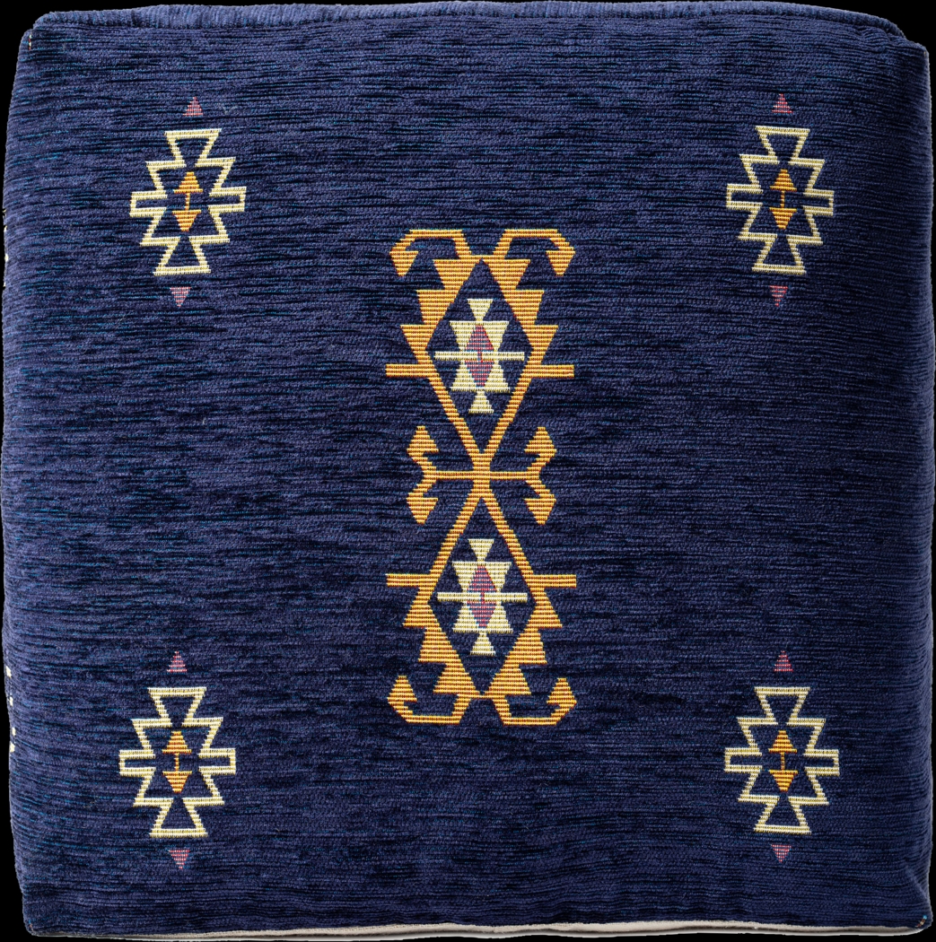 Epama Navy/Yellow Pouf - Thumbnail - Image 6