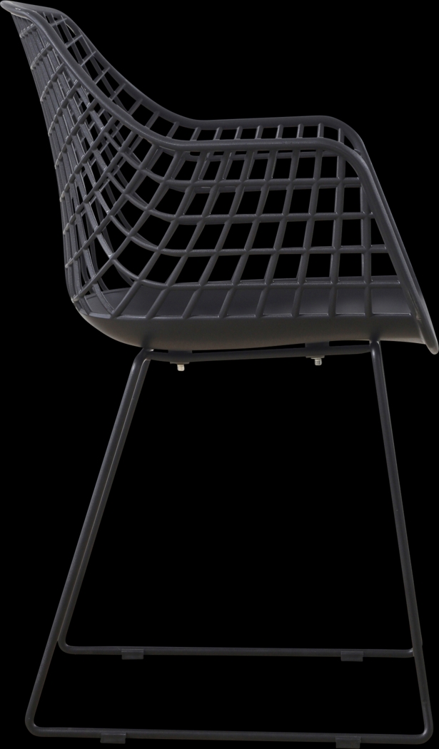 Outdoor Epperson Black Chair, Set of 2 - Thumbnail - Image 5