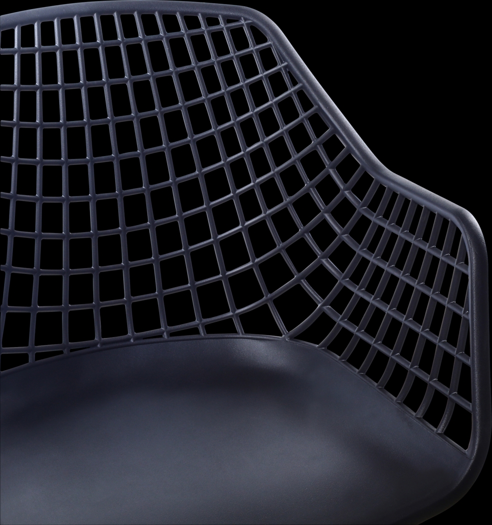 Outdoor Epperson Black Chair, Set of 2 - Thumbnail - Image 7