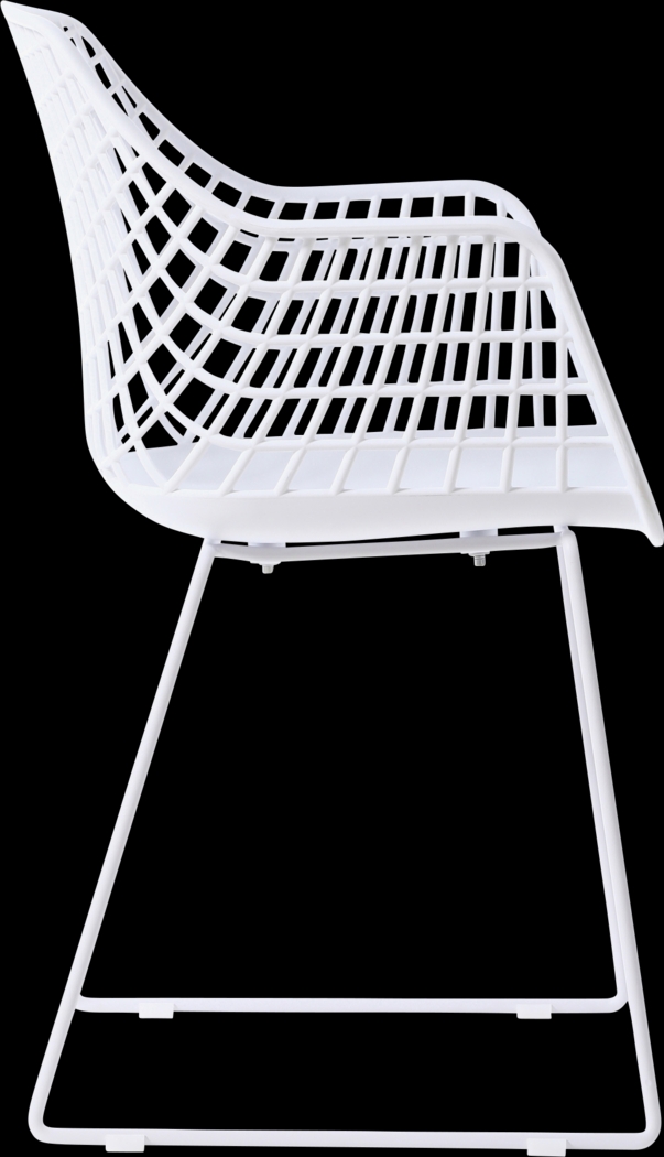 Outdoor Epperson White Chair, Set of 2 - Thumbnail - Image 5