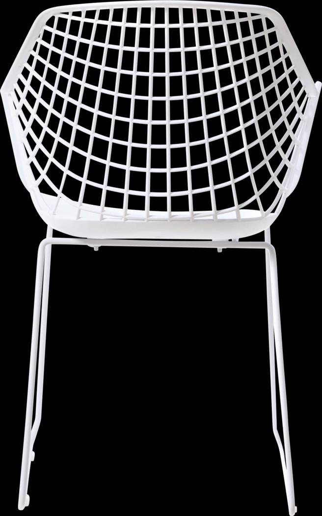 Outdoor Epperson White Chair, Set of 2 - Thumbnail - Image 6