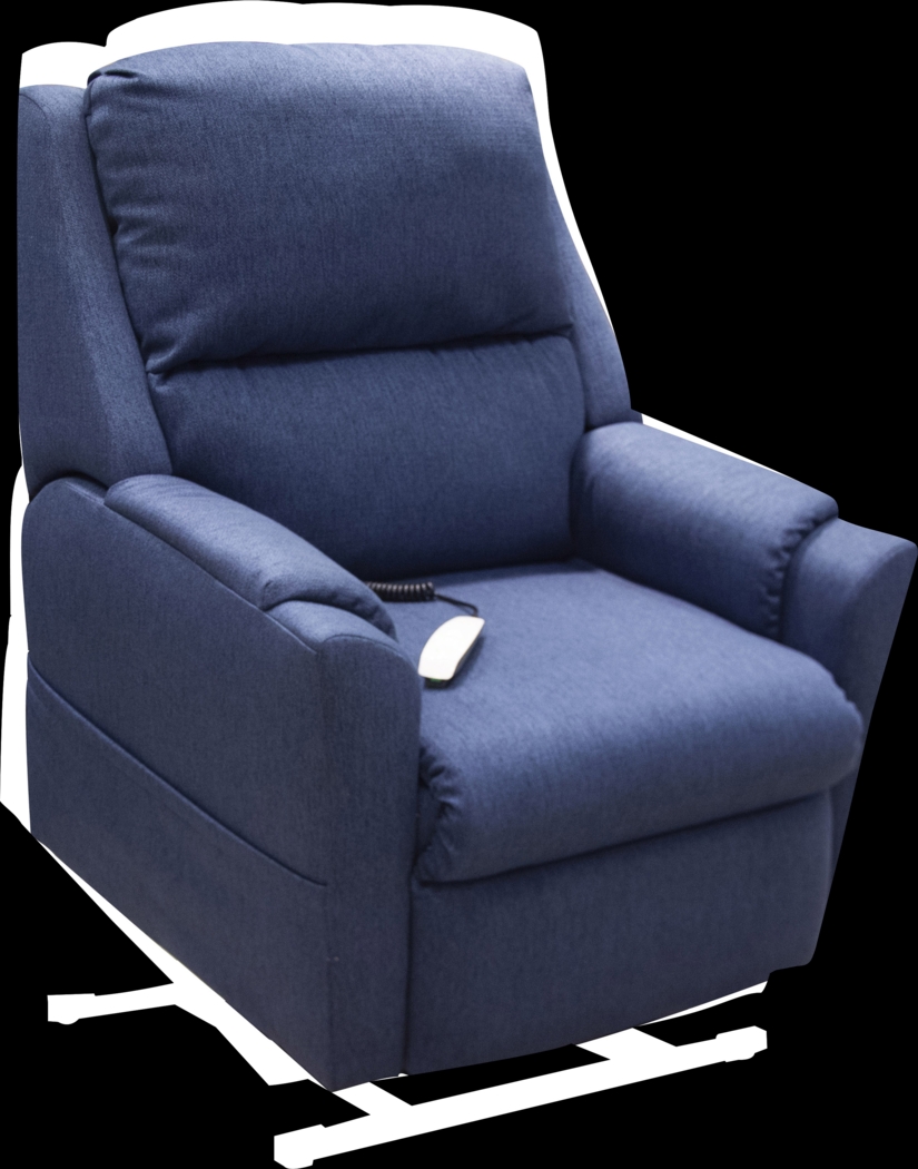 Eppingdale Blue Lift Chair Power Recliner - Thumbnail - Image 1
