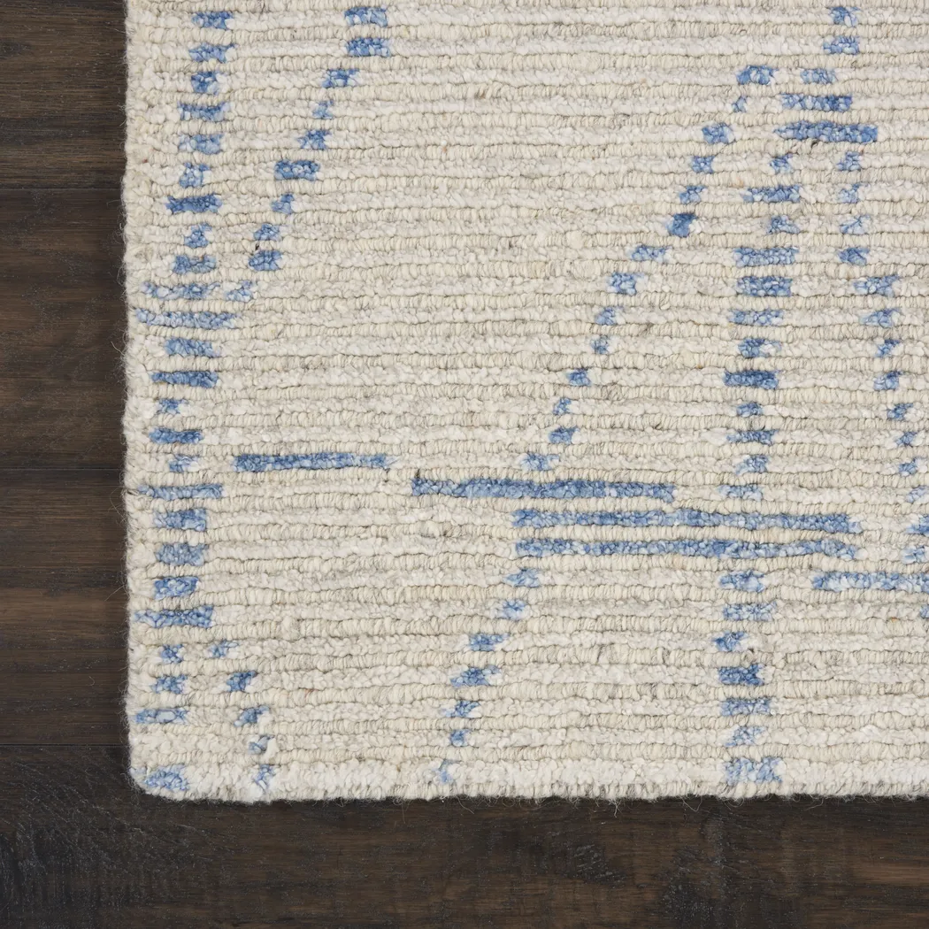 Equanimity Blue 5'6 x 7'5 Rug - Thumbnail - Image 5
