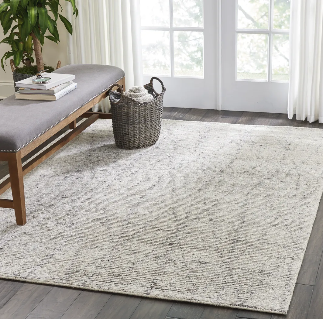 Equanimity Gray 7'9 x 9'9 Rug - Thumbnail - Image 2