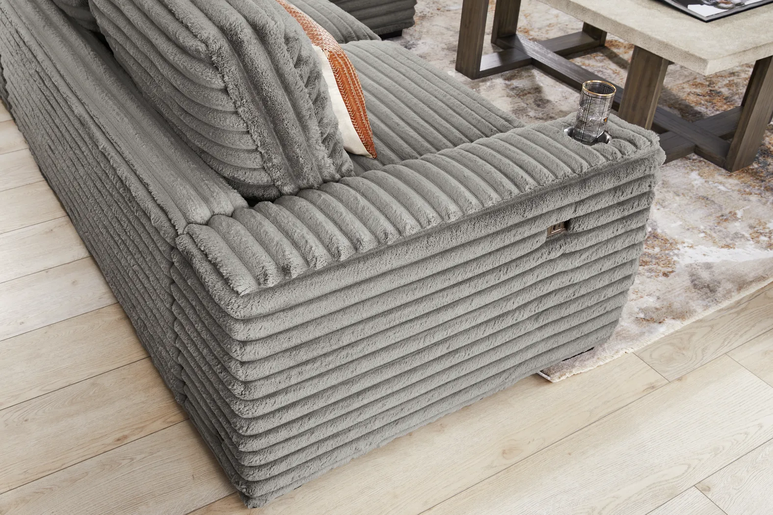 Equinox Gray 2 Pc Sectional - Thumbnail - Image 2